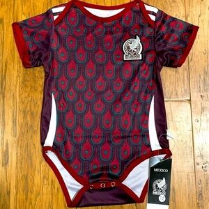 Mexico Infant Baby Soccer Jersey Bodysuit Infant Newborn Uniform - New with Tags